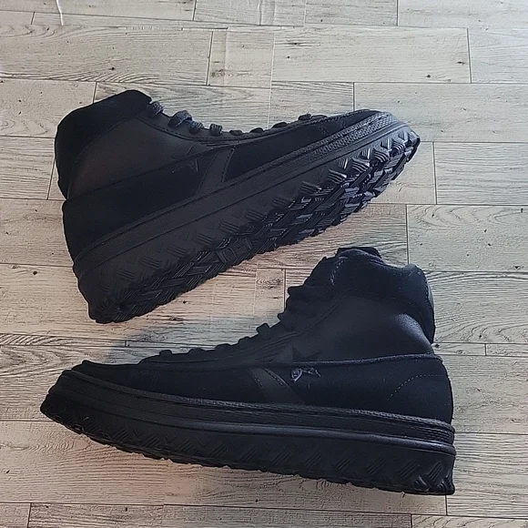 NWOT Converse Pro Leather X2 High Black Ice Triple Black‎ Sneakers Mens 5